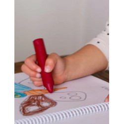 Honeysticks Crayons de Bain - pour Les Enfants et Les Tout-Petits -  Fabriqué avec de la Cire d'abeille Naturelle - sans Parfum, Non Toxique -  Couleurs Vives et lavables - Facile à