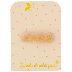 Barrette 4 coquillages NACRE